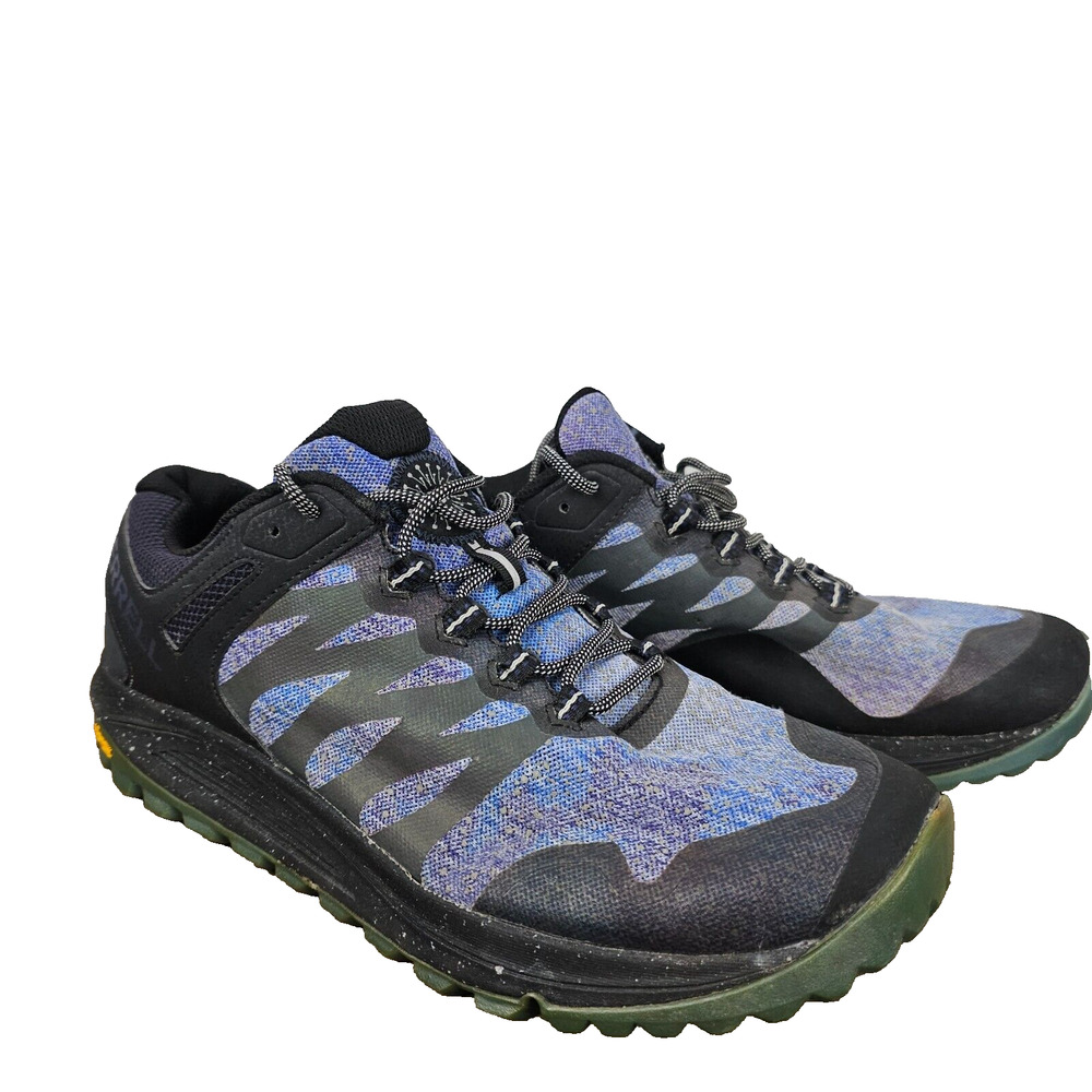 Merrell Men's Size 11 Nova 2 Night Sky Black Blue Purple Reflective Running Shoe